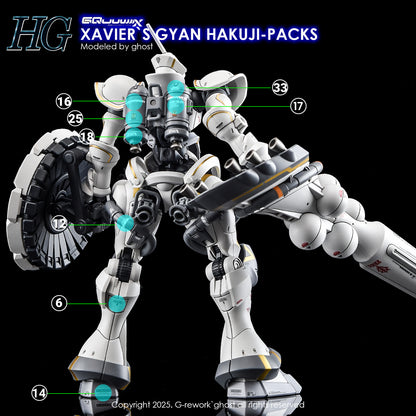 G-Rework Decals - HG Xavier's Gyan Hakuji-Packs GQ [CD-GQ05]
