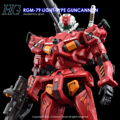 G-Rework Decals - HG Light Type Guncannon [CD-H-GQ07]