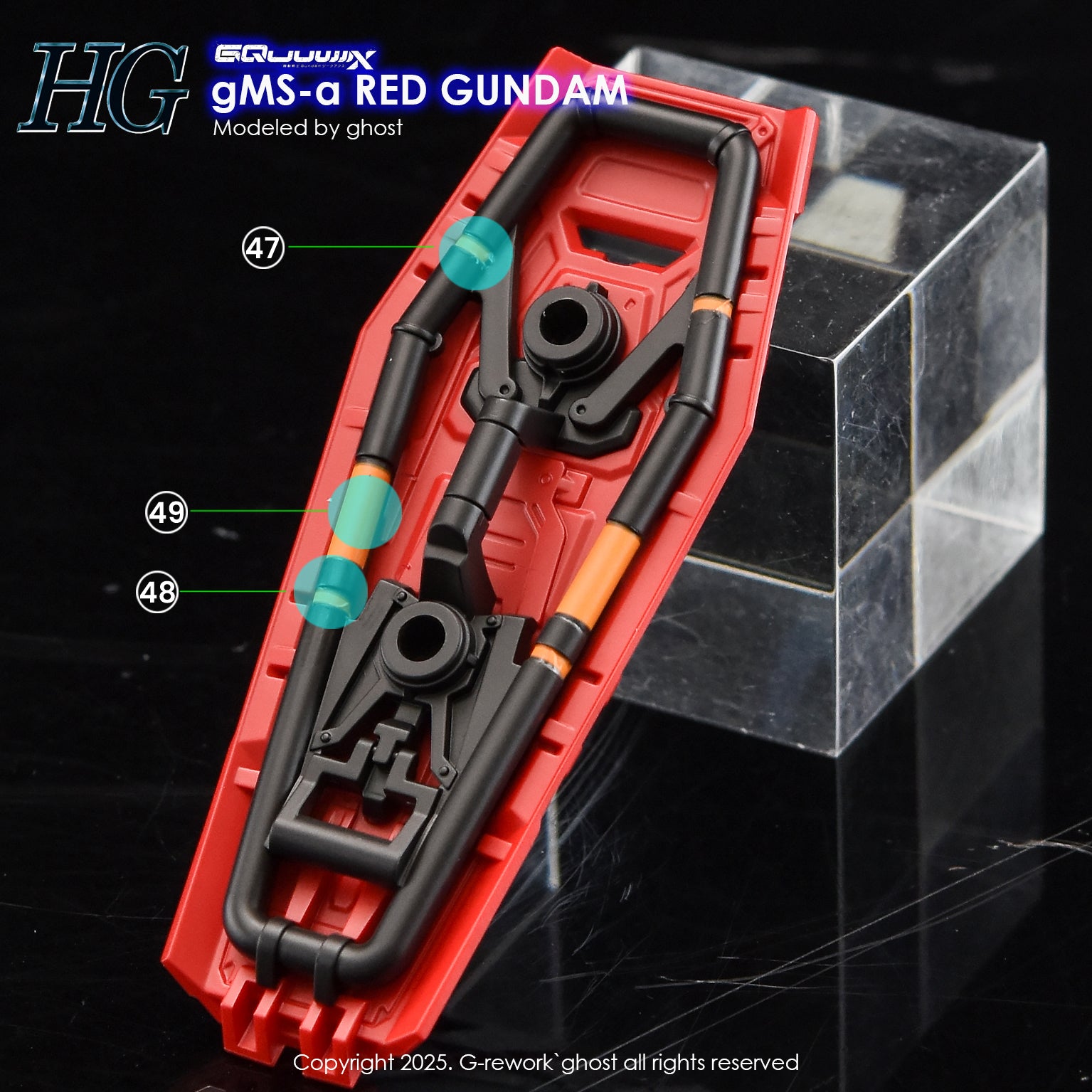 G-Rework Decals - HG Red Gundam GQ [CD-GQ04]