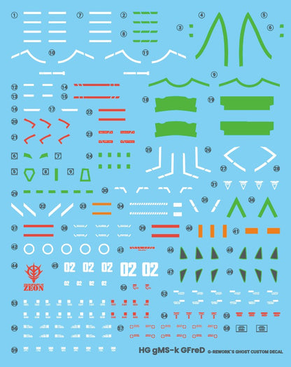 G-Rework Decals - HG GFreD [CD-H-GQ06]