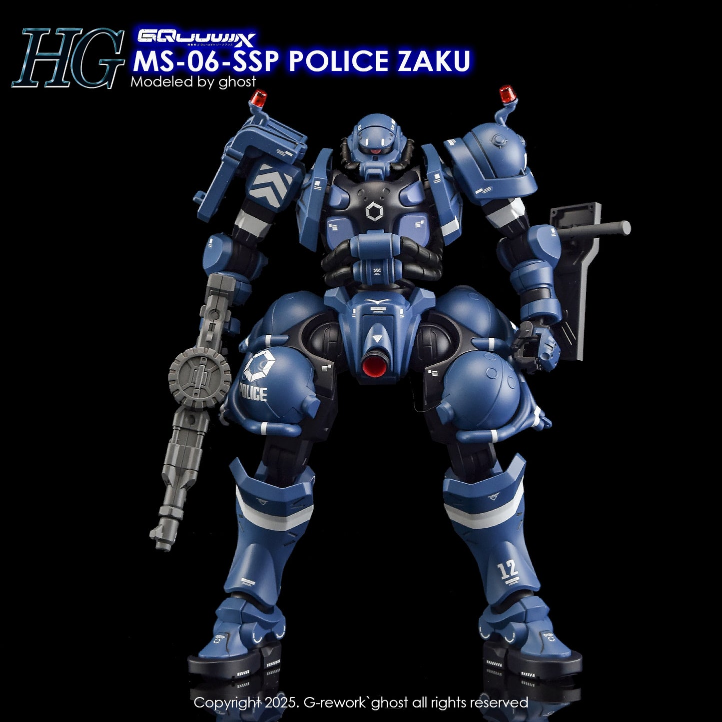 G-Rework Decals - HG Police Zaku GQ [CD-GQ02]