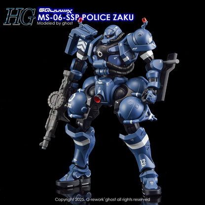 G-Rework Decals - HG Police Zaku GQ [CD-GQ02]
