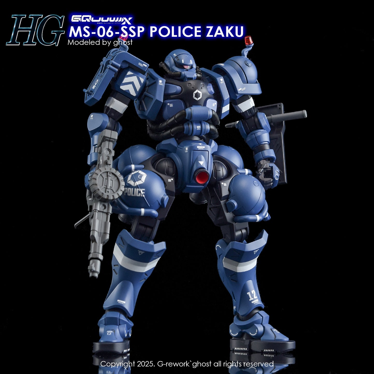 G-Rework Decals - HG Police Zaku GQ [CD-GQ02]