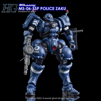 G-Rework Decals - HG Police Zaku GQ [CD-GQ02]