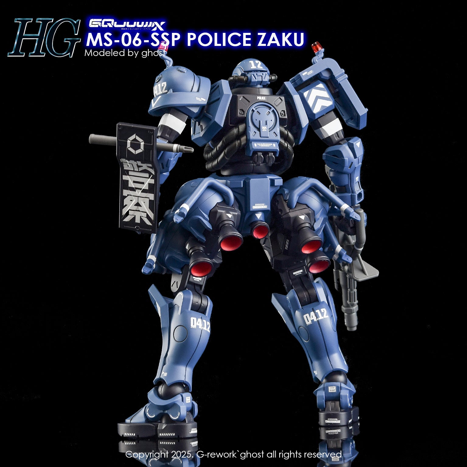 G-Rework Decals - HG Police Zaku GQ [CD-GQ02]