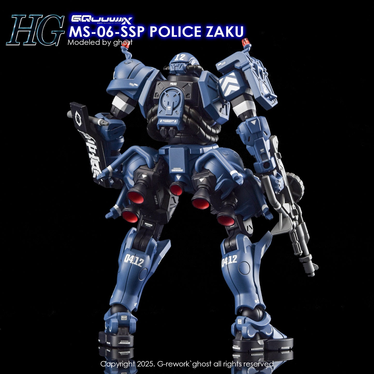 G-Rework Decals - HG Police Zaku GQ [CD-GQ02]