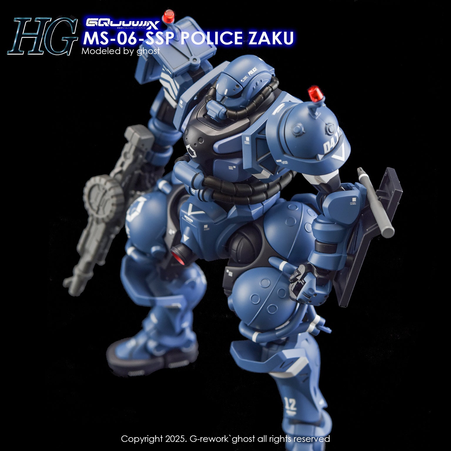 G-Rework Decals - HG Police Zaku GQ [CD-GQ02]