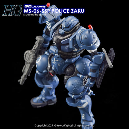 G-Rework Decals - HG Police Zaku GQ [CD-GQ02]