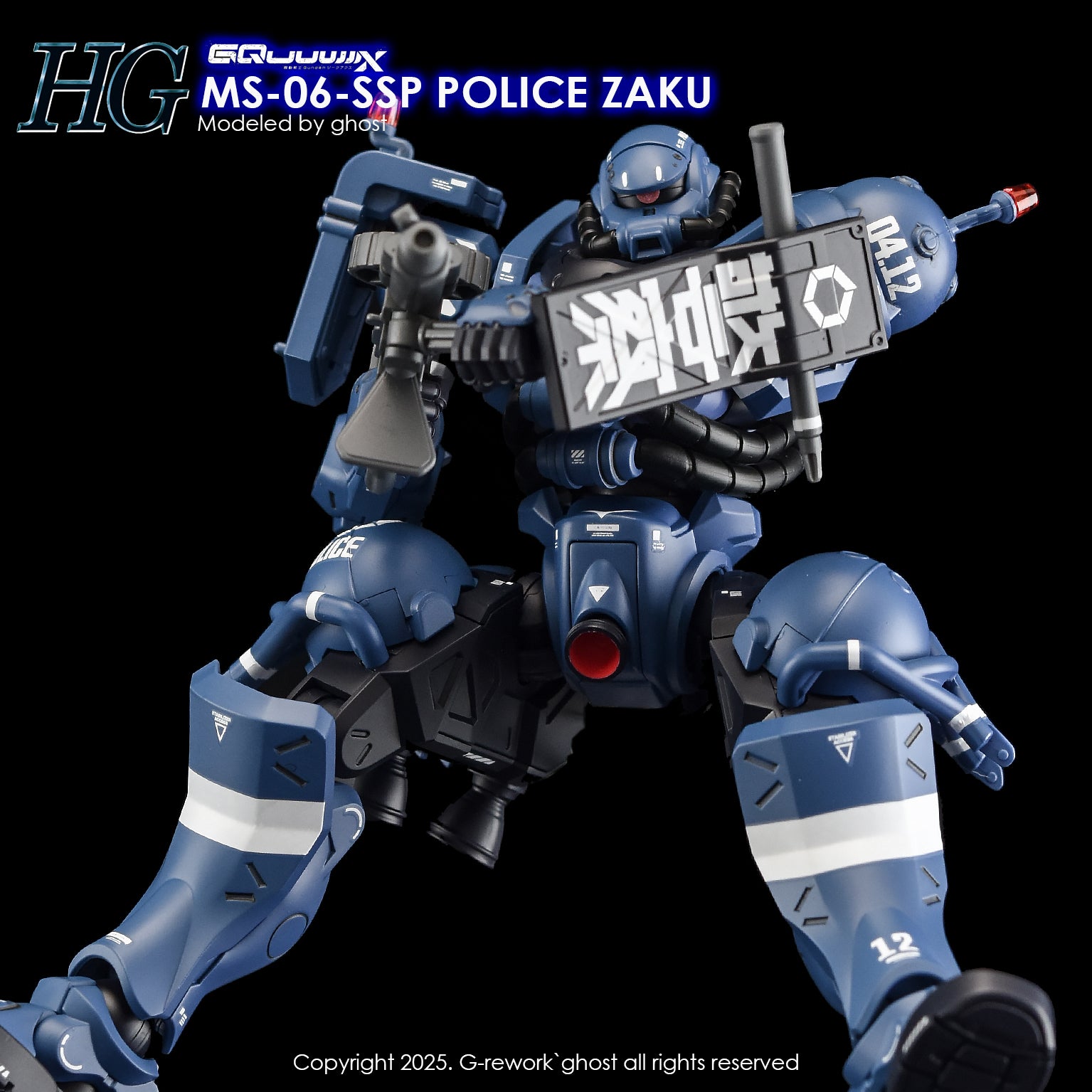 G-Rework Decals - HG Police Zaku GQ [CD-GQ02]