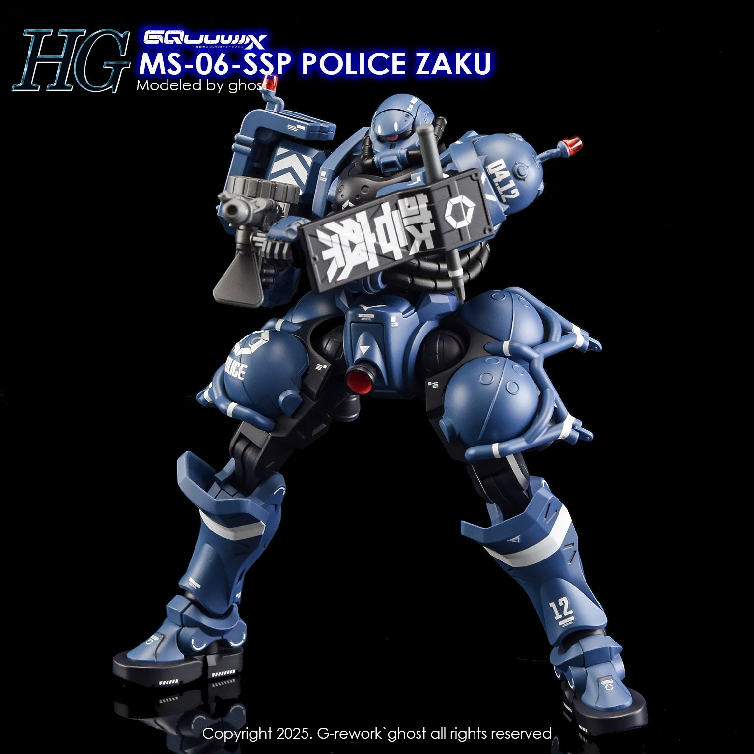G-Rework Decals - HG Police Zaku GQ [CD-GQ02]