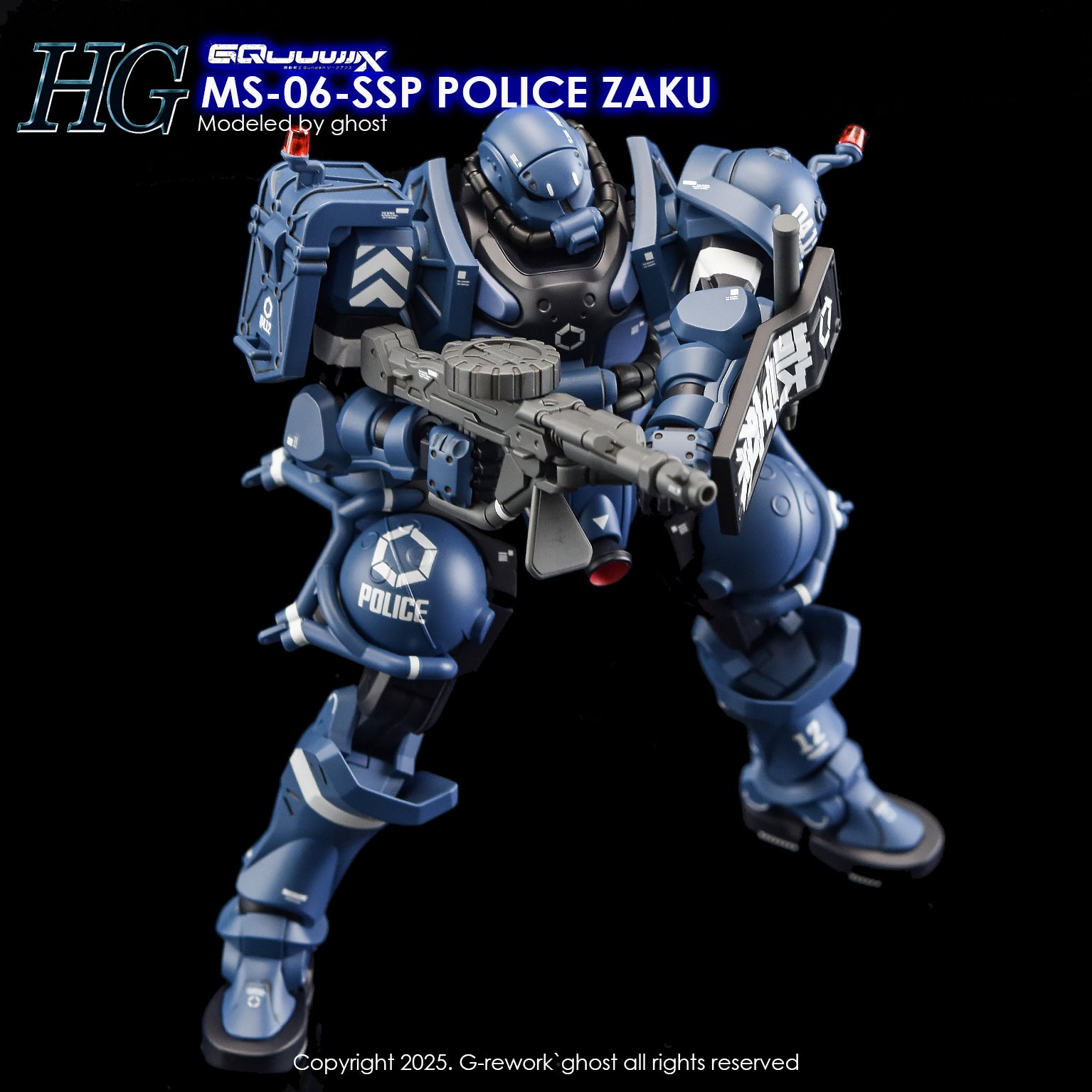 G-Rework Decals - HG Police Zaku GQ [CD-GQ02]