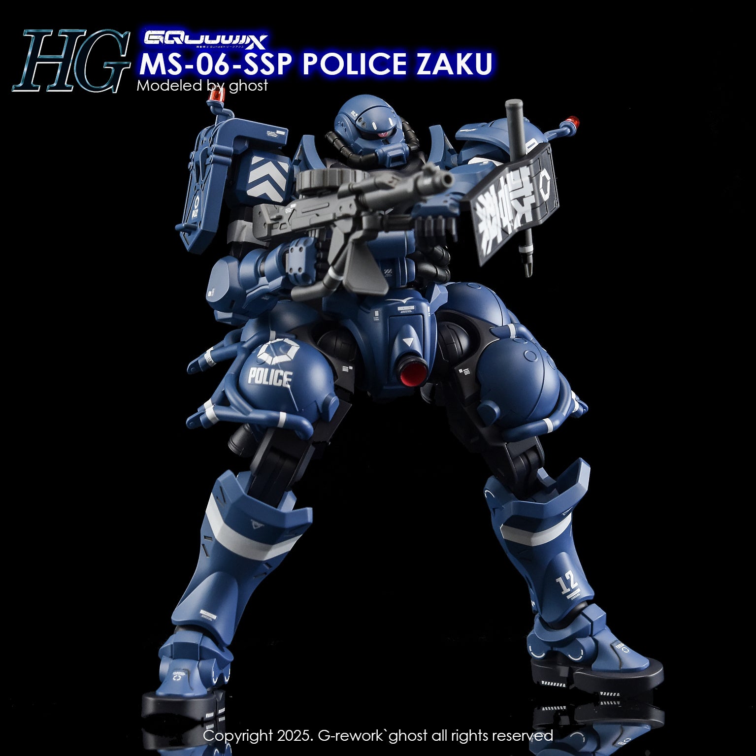 G-Rework Decals - HG Police Zaku GQ [CD-GQ02]