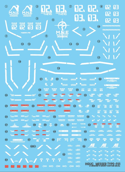 G-Rework Decals - HG Messer [CD-H233]