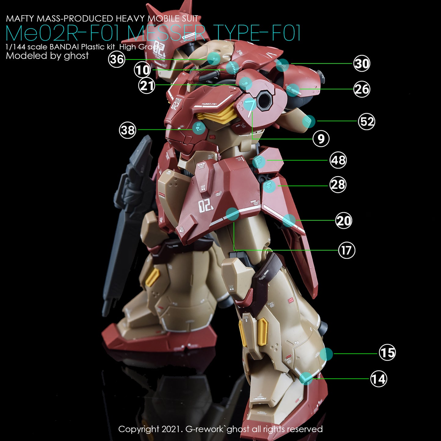 G-Rework Decals - HG Messer [CD-H233]