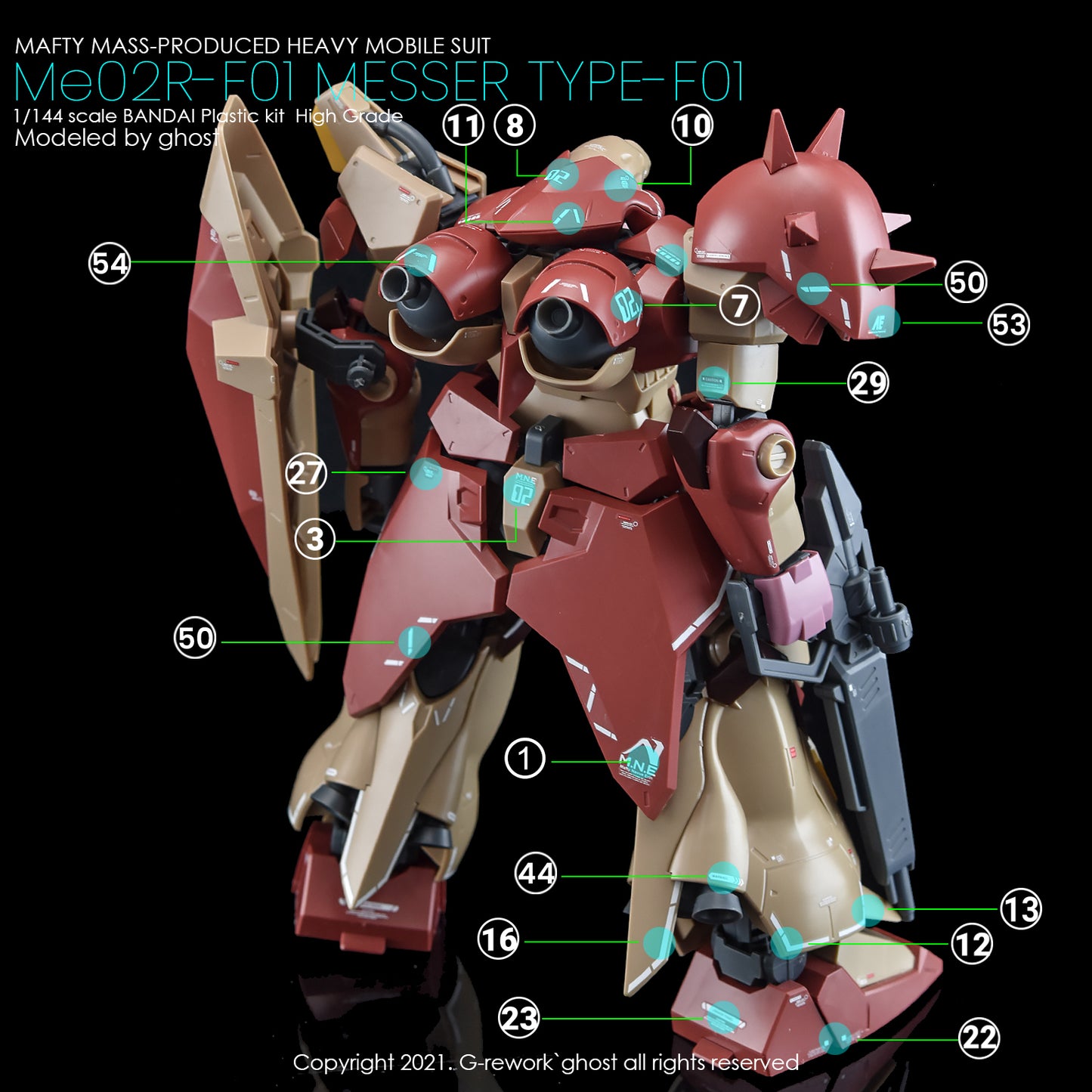 G-Rework Decals - HG Messer [CD-H233]