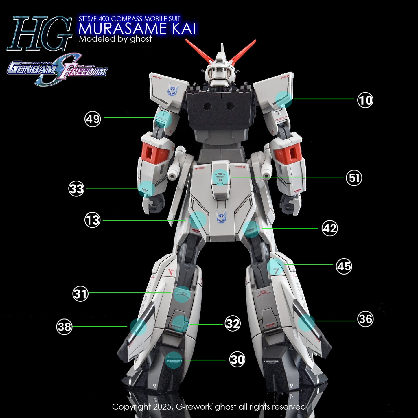 G-Rework Decals - HG Murasame Kai [CD-H256]