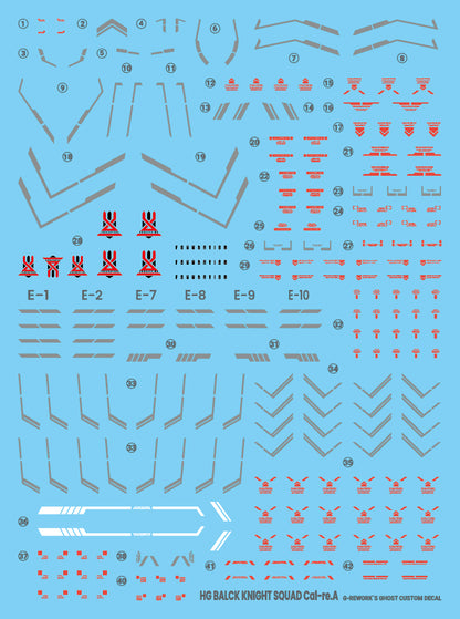 G-Rework Decals - HG Black Knight Squad Cal-re.A [CD-H257]
