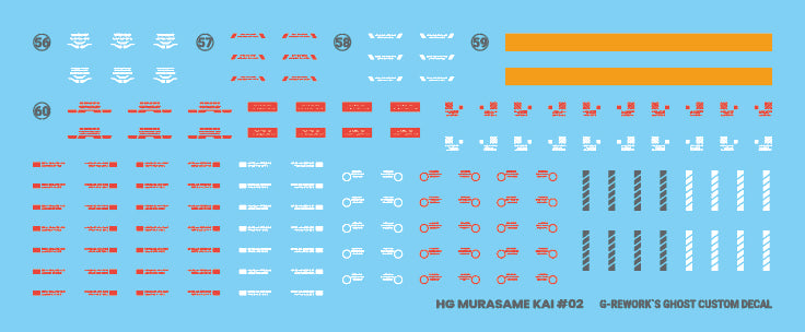 G-Rework Decals - HG Murasame Kai [CD-H256]