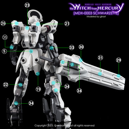 G-Rework Decals - HG Schwarzette [CD-H-WM25]