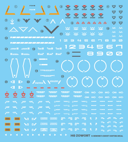 G-Rework Decals - HG Zowort [CD-H-WM14]