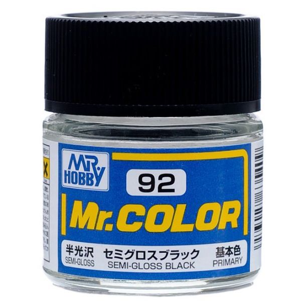 Mr Hobby Mr Color C-092 Semi Gloss Black