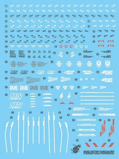 G-Rework Decals - MGSD Destiny Gundam [CD-MS05]