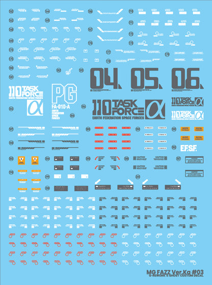 G-Rework Decals - MG Fazz Ver.Ka [CD-M213]