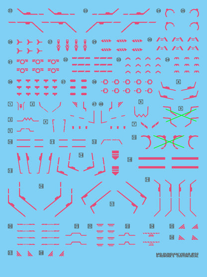 G-Rework Decals - MG Gundam Vidar [CD-M224]