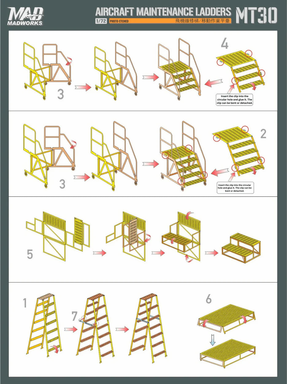 Madworks 1/72 Maintenance Ladder 5 MT-30