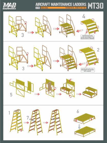 Madworks 1/72 Maintenance Ladder 5 MT-30