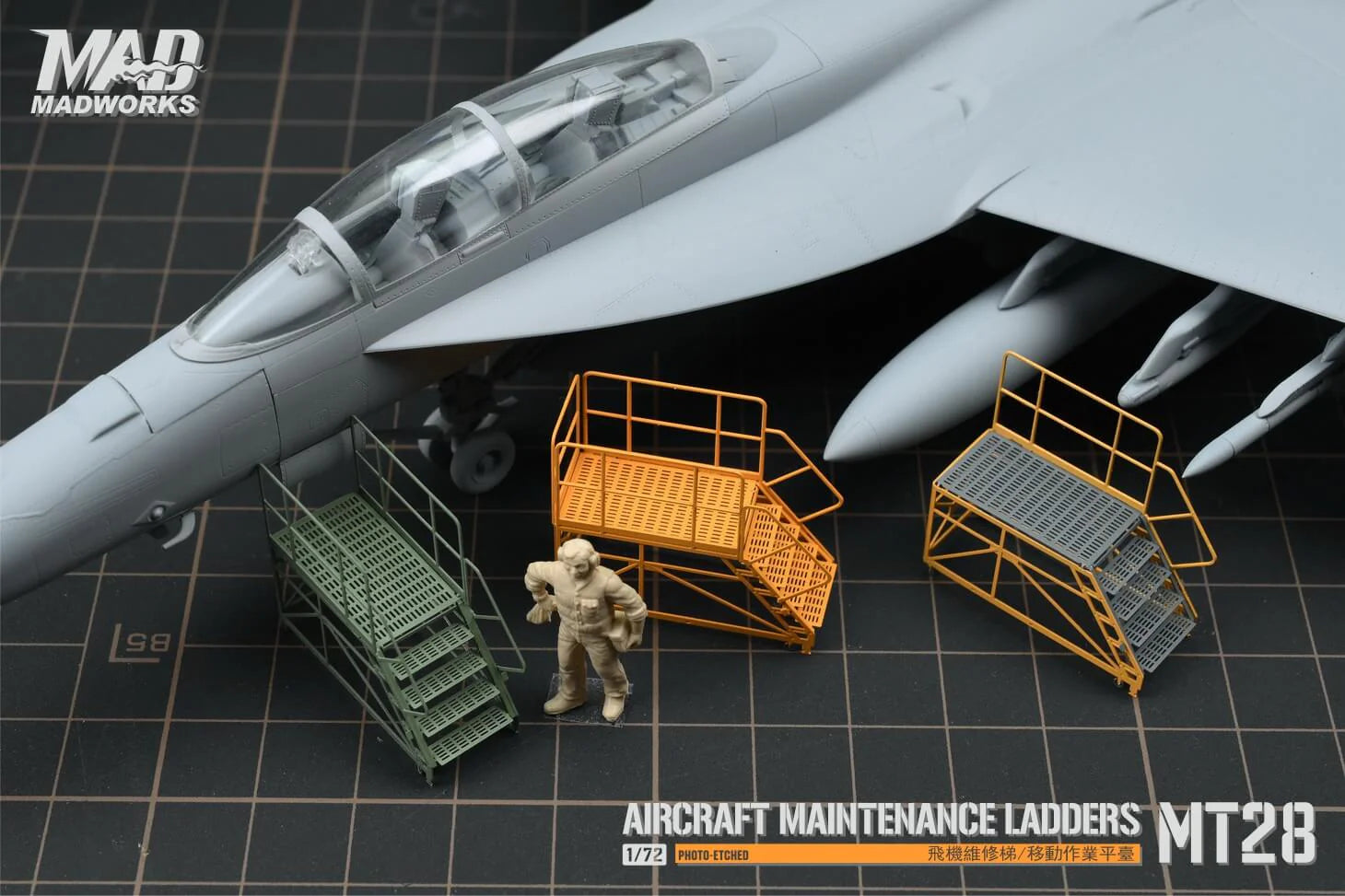Madworks 1/72 Maintenance Ladder 3 MT-28