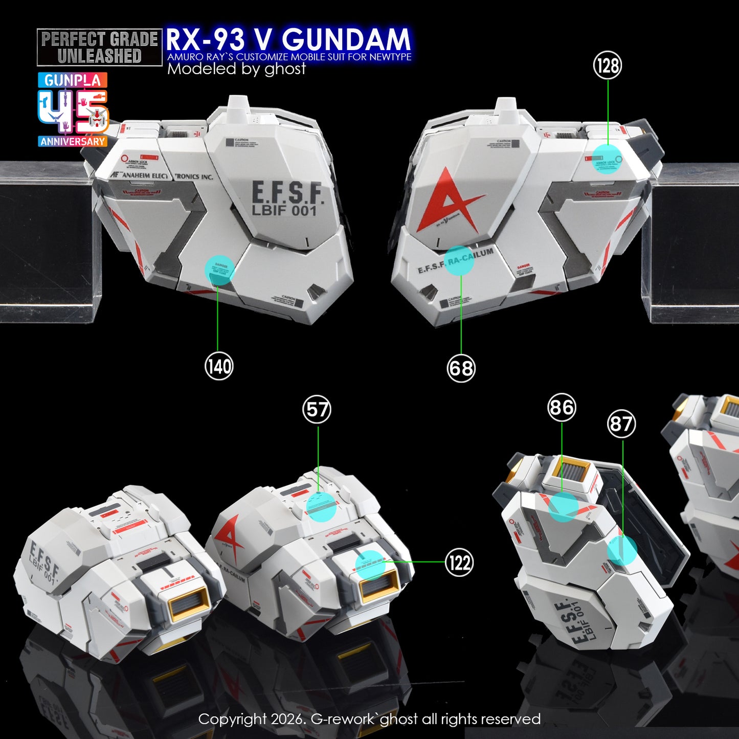 G-Rework Decals - PG Unleashed Nu Gundam [CD-P20]