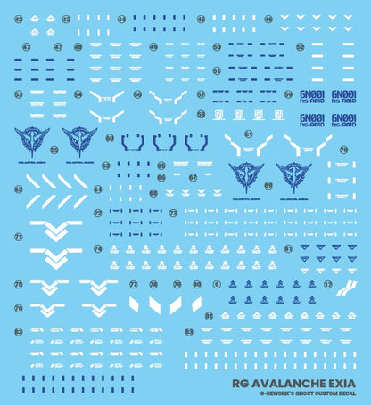 G-Rework Decals - RG Avalanche Exia [CD-RG15-AE]