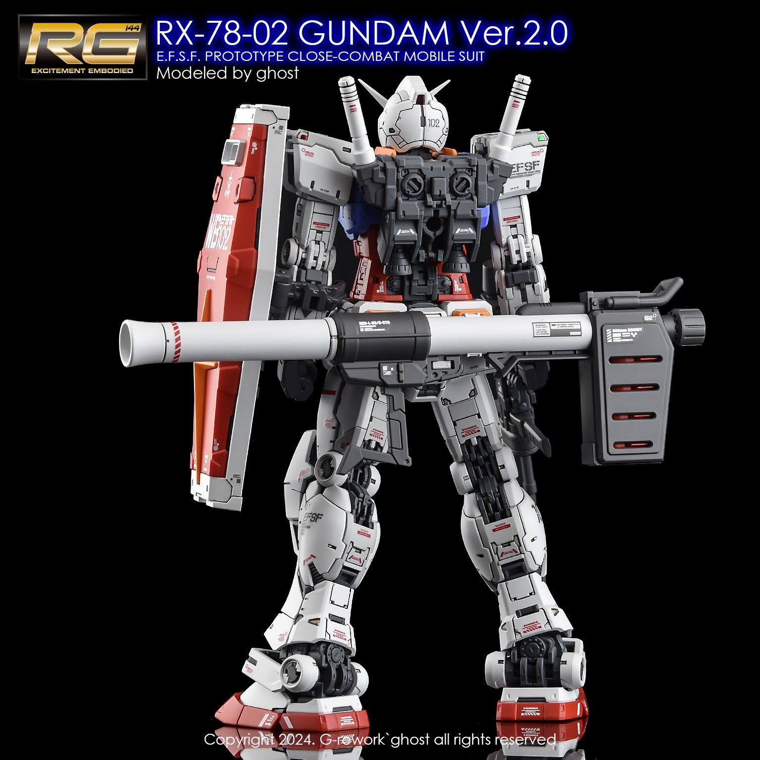 Bandai Gundam Decal-Set Für RG Gundam Mk-II – Wasserschiebebilder, 1:144 Maßstab, 6 Bögen Für Individuelle Markierungen