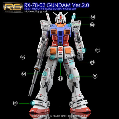 G-Rework Decals - RG RX-78-2 Ver 2.0 [CD-RG40]