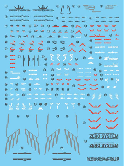 G-Rework Decals - RG Wing Zero Gundam [CD-RG43]