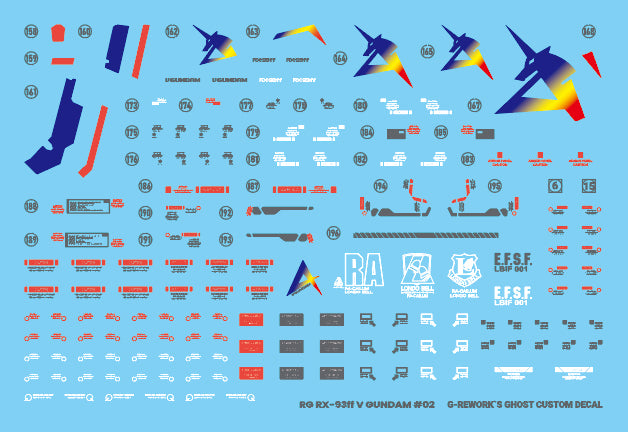 G-Rework Decals - RG RX-93FF V Gundam [CD-RG32-FF]