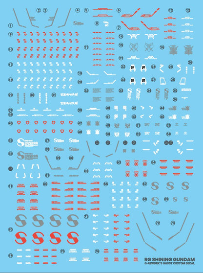 G-Rework Decals - RG Shining Gundam [CD-RG42]