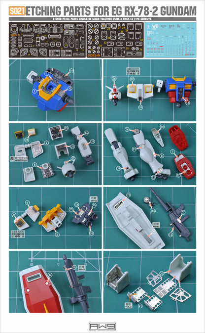 Madworks AW9 Etching Parts for EG 1/144 RX-78-2 Gundam S21