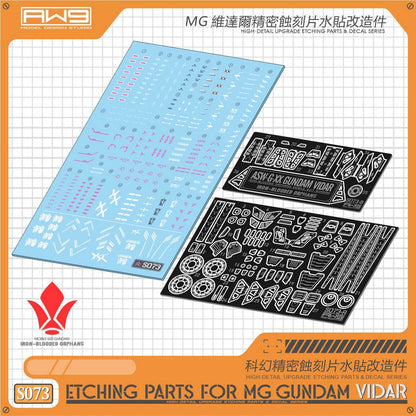 Madworks AW9 S73 Etching Parts with Decals for MG Vidar Gundam