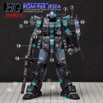G-Rework Decals - HG RGM-96X Jesta [CD-H130]