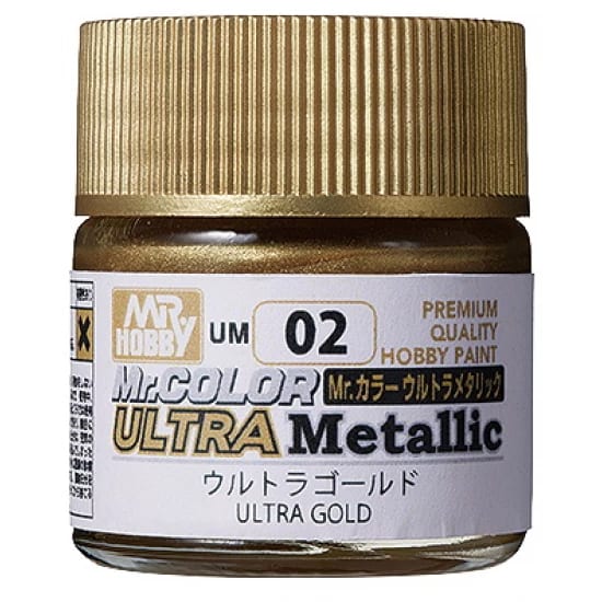 Mr Hobby Mr Color UM-02 Ultra Metallic Colors II (10ml) Ultra Gold