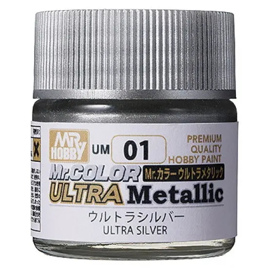 Mr Hobby Mr Color UM-01 Ultra Metallic Colors II (10ml) Ultra Silver