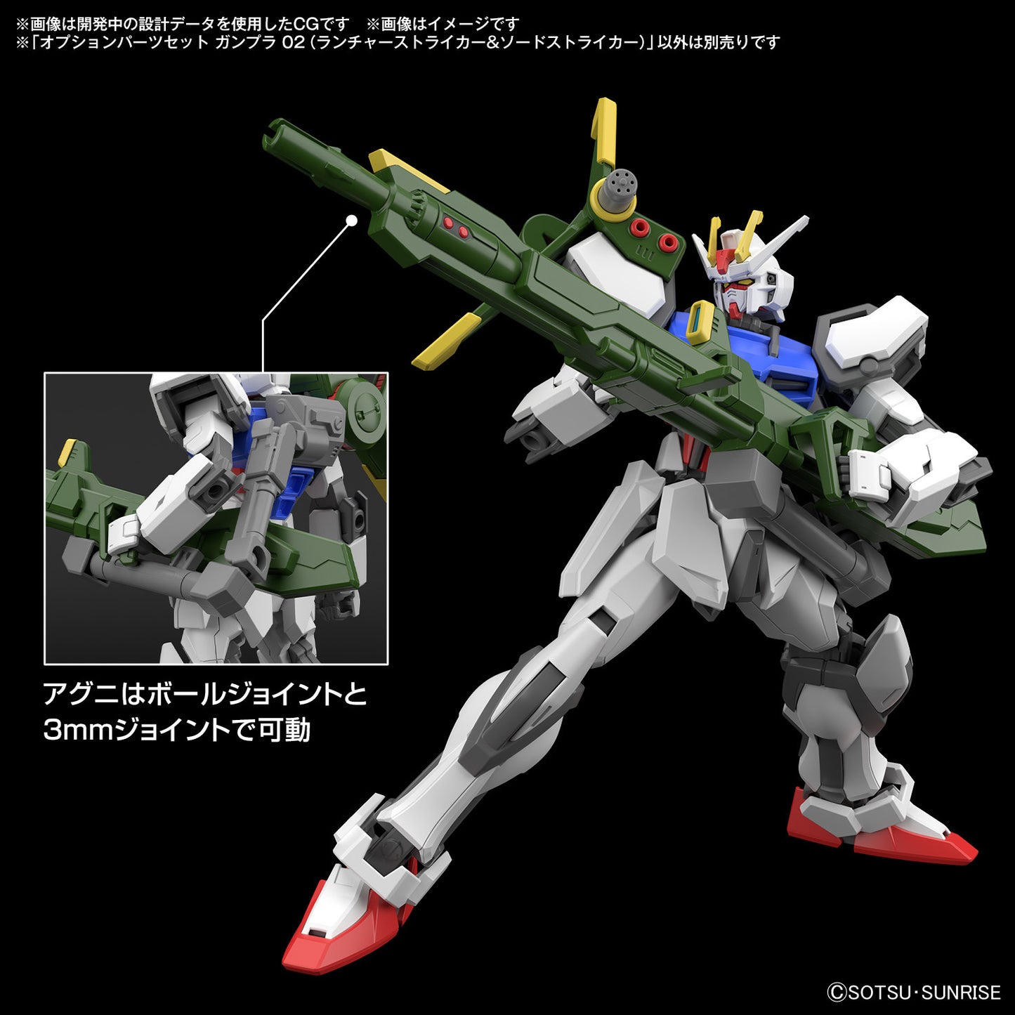 Gundam Option Parts Set Gunpla 02 (Launcher Striker & Sword Striker)