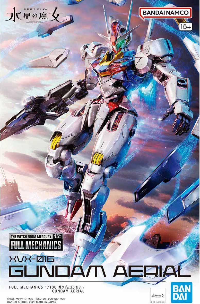 Box art of the 1/100 Full Mechanics Gundam Aerial