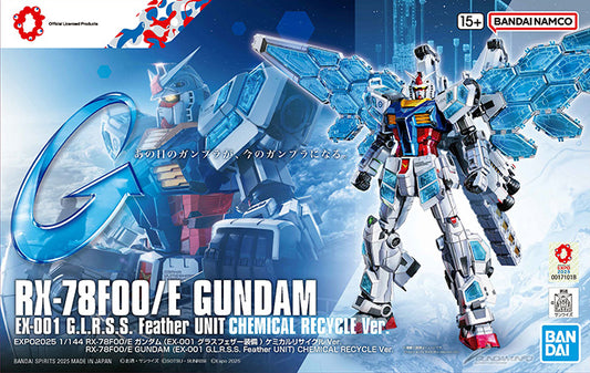 1/144 RX-78F00/E Gundam (EX-001 Glass Feather) Chemical Recycle Ver.