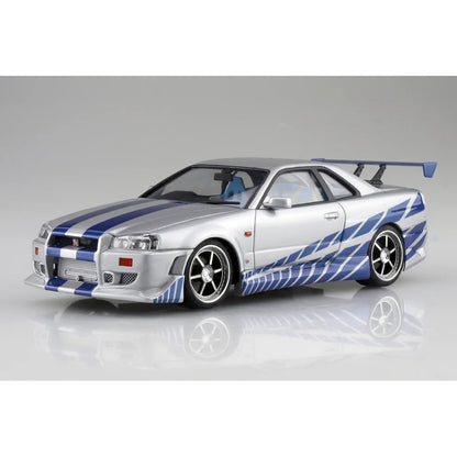 Aoshima 1/24 Fast & Furious Brian O'Conner's R34 Skyline GT-R