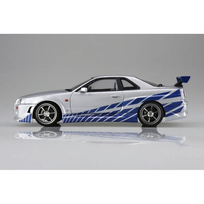 Aoshima 1/24 Fast & Furious Brian O'Conner's R34 Skyline GT-R
