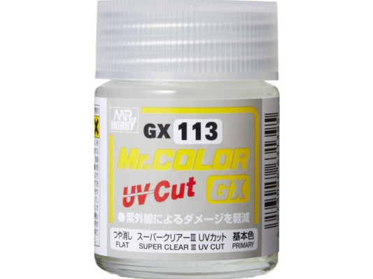 Mr Hobby Mr Color Super Clear III UV Cut Flat GX113