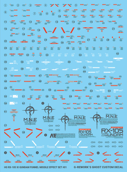G-Rework Decals - HG RX-105 Xi Gundam [CD-H238]